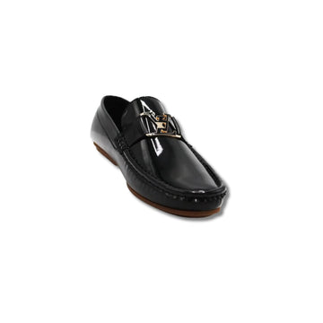 Black Patan Loafer lv Style