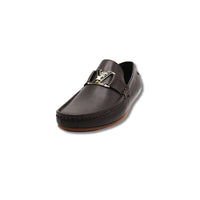 Black Mild Lather loafer lv Style