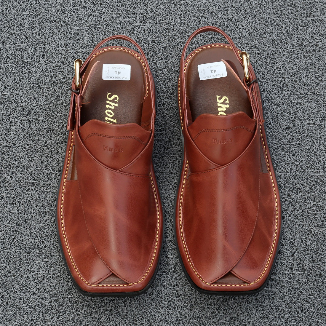 Sholite pure leather zardari chappal Chetah