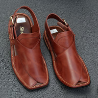 Sholite pure leather zardari chappal Chetah