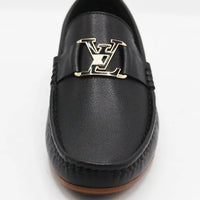 Black Mild Lather loafer lv Style