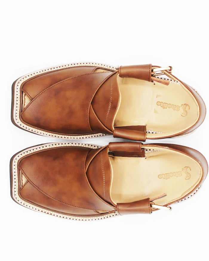 Sholite Pure leather Handmade Peshawari Kaptaan Chappal