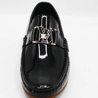 Black Patan Loafer lv Style