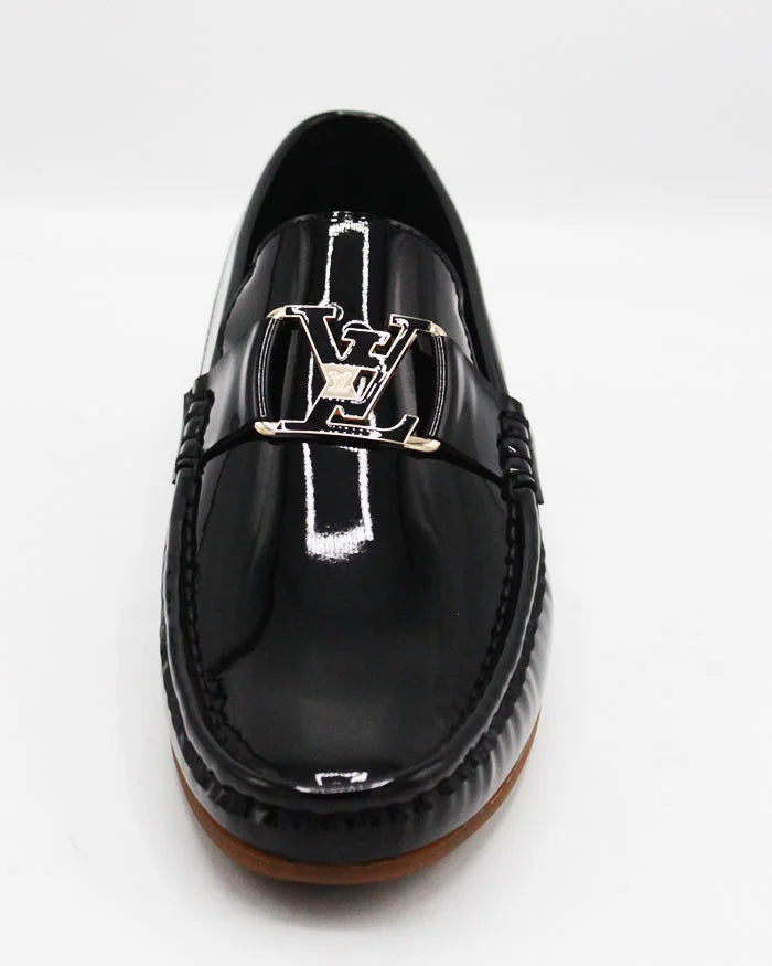 Black Patan Loafer lv Style