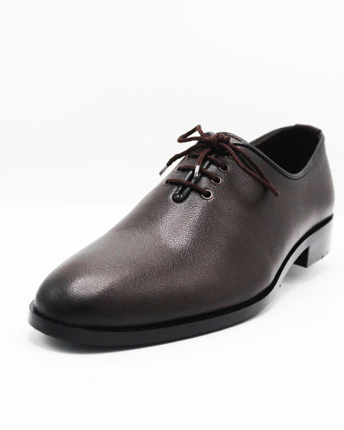 Dark Brown Pure Leather Formal Shoes for Men