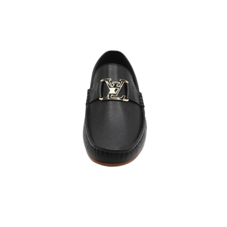 Black Mild Lather loafer lv Style