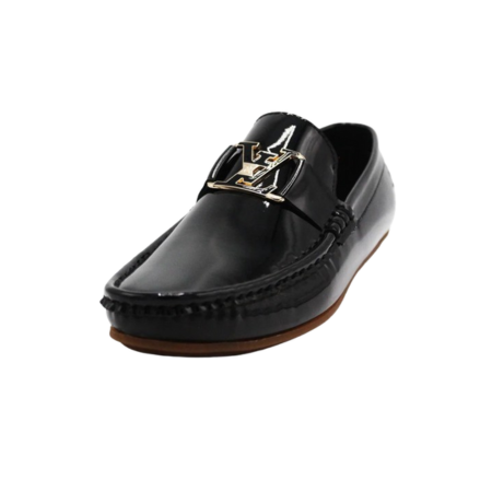 Black Patan Loafer lv Style