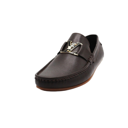 Black Mild Lather loafer lv Style