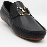 Black Mild Lather loafer lv Style