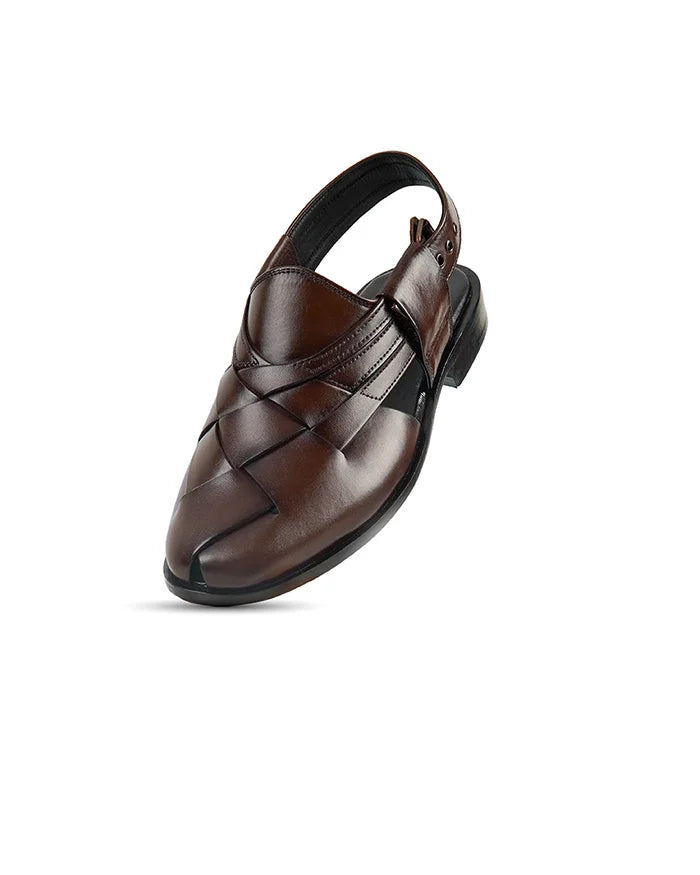 Sholite Pure leather Peshawari with leather Sole Kut Design